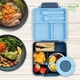 thumbnail image 4 of Lonchera para niño tipo omiebox incluye tarro, bento box c 4 compartimentos modulables de gran capacidad, lunch box con sellado hermético anti-fugas, caja de almuerzo BPA Free, 4 of 10