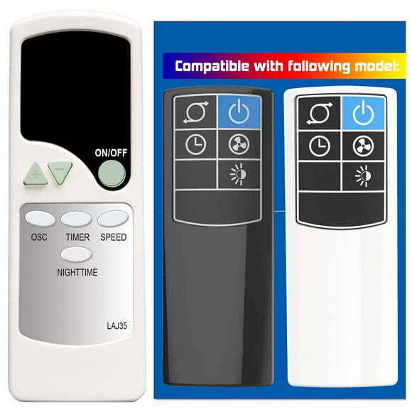 Mando a distancia de repuesto para ventilador de torre de viento Lasko 2033685 2033686 T48335 T48337 T36510 T48339 T36610