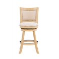 thumbnail image 3 of Linon Tyler 24" Wood Counter Stool in Driftwood Gray, 3 of 15