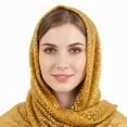 thumbnail image 4 of Yvsxxv Yellow Sequin Head Wrap Bandana, Sparkly Fashion Hair Scarf, 16.54*17.72inch, 4 of 7
