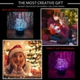 thumbnail image 3 of Cartoon Family Winnie Pooh Bear Eeyore Tigger Piglet Roo Rabbit Robin Friends Anime Figure 3D LED Optical Illusion Bedroom Decor Table Lamp 7 Colors Sleep Night Light Birthday Gifts for Child Kids, 3 of 7