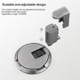 thumbnail image 4 of Windproof Door Stopper Indoor Heavy Duty Floor Door Stop Keep Door, Mechanical Floor Door Stopper, with Screws and 3m Adhesive, with Screws and 3m Adhesive, for Within 3/4 Inch High Door Gaps (Silver), 4 of 6