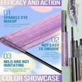 thumbnail image 3 of Exquisite3 Colours Glitter Mascara Eye Shadow Extension Curling Volume Mascara, Sparkling Silver/Gold/Purple Diamond Mascara, Waterproof Eyelashes, 3 of 5