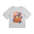thumbnail image 4 of Sesame Street Run Run Grover Women's Boxy Cropped T-Shirt Casual Graphic Tee, 4 of 4