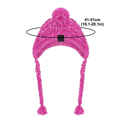 

PEONAVET Dog Hat Dog Costume Winter Dog Hat Adorable Warm Winter Cap For Dog Cap With Pompon Crocheted Snood