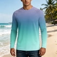 thumbnail image 2 of Long Sleeve Shirt Men Beach Summer Athletic Quick Dry Sun Protection Fishing Outdoor Hiking UPF 50 Running T-Shirt, M, 2 of 6