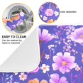 thumbnail image 2 of Yayeee Dish Drying Mat for Kitchen Counter 18"x24" Microfiber Absorbent Pad, Purple Wildflowers Pattern, 2 of 7