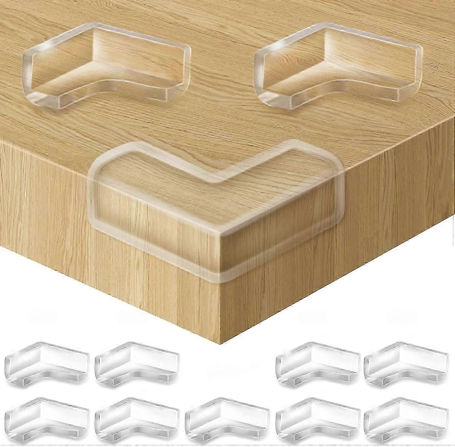Soft Corner Protection 12 Pack Soft Clear Silicone Corner Protectors to Protect Furniture ...