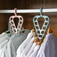 thumbnail image 3 of Cqxid Home Textile Storage Under $5 Multifunctional Triangle Nine Hole Hanger New Hanger Plastic Can Rotate Clothes To Store Shelves, 3 of 3