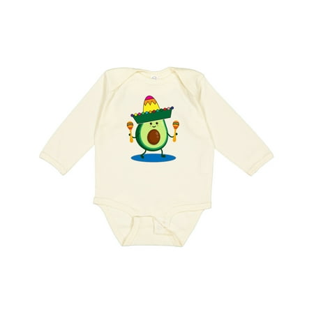

Inktastic Cinco De Mayo Baby Clothes Avocado Gift Baby Boy or Baby Girl Long Sleeve Bodysuit