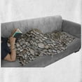 thumbnail image 6 of Rock Soft Flannel Fleece Throw Blanket, Random Sized and Shaped Stones Interlocking Stone Wall Shot Solid Coastal Details, Cozy Plush for Indoor and Outdoor Use, 60" x 80", Multicolor, by Ambesonne, 6 of 6