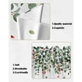 thumbnail image 5 of Eucalyptus Swag Valance Curtains Summer Green Leaves Rod Pocket Swag Kitchen Valance,Farm Berries Short Topper for Living Room Bedroom Watercolor Botanical Small Curtains Window Toppers, 5 of 6