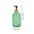 thumbnail image 3 of Unique Bargains 1 Pc Durable Cylinder Argyle Soap Dispenser 13.53oz Green Black, 3 of 4