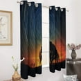 thumbnail image 2 of Galaxy Star Outer Space Window Curtain Panels Grommet Blackout Curtains Blackout Curtains for Living Room, 2 of 7
