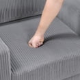 thumbnail image 6 of OakvillePark Mapleholt Corduroy Sofa, Gray, 6 of 7
