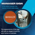 thumbnail image 5 of ADA CENTRAL SIGNS - 6" X4" Manager Sign - ADA Compliant Tactile Graphics Grade 2 Braille Text Identification Sign | Wall Mount Plastic Room Name Sign for Offices, Businesses, and Restaurants, 5 of 7