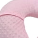 thumbnail image 4 of Funda de almohada de lactancia para bebé, ultra suave, en forma de U, cómoda y lavable, color rosa, 4 of 5