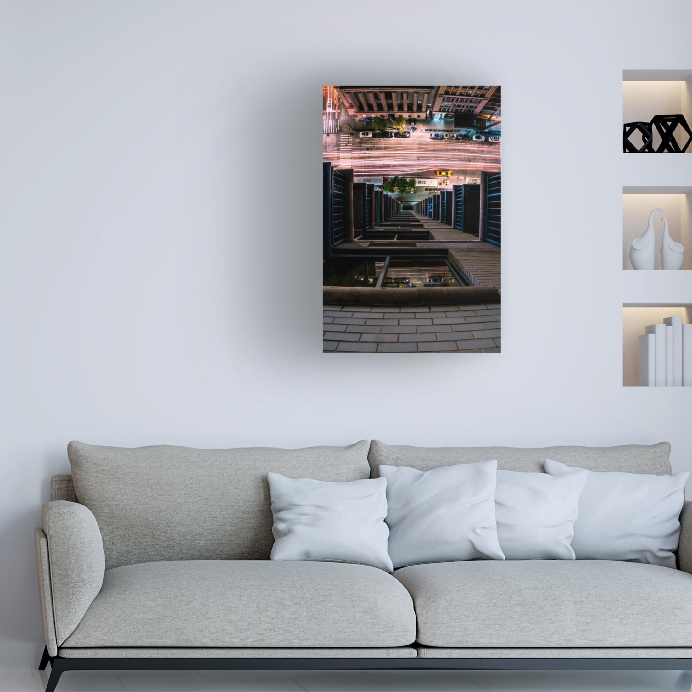 Canvas Wall Art - Christopher R. Veizaga 'Looking Down' Wall Art for Living Room, Bedroom, or Office D?cor by Trademark Fine Art - 22 x 32 Inches