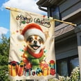thumbnail image 3 of Merry Christmas Santa Chihuahua Scarf Twinkling Lights Xmas Holiday House Flag 28x40in Double Sided Dog Lover Gifts Idea Outdoor Decor - 00022, 3 of 5