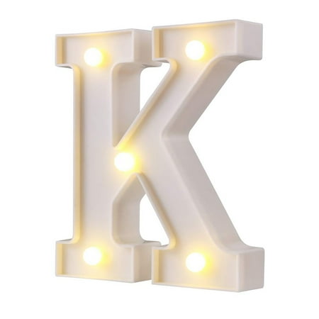 

Welling Alphabet Letter LED Night Light Lamp Outdoor Home Club Wedding Party Wall Decor