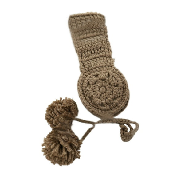 Crochet Ear Warmer Headband Knit Earmuffs For Women Knit Earflap Ear Muff With Pompoms Winter Warm Earmuffs Ear Cover