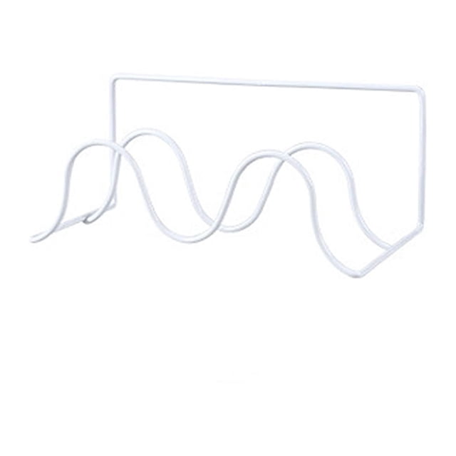 FRCOLOR slippers rack Double-layer Shoes Rack Wall Mount Slippers Hanging Shelf Slipper Storage Organizer (White),8.66"X3.94"X3.54"