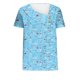 thumbnail image 4 of Top de Verano Mujeres Cuello en V Casual Top de Manga Corta, Ligera Primavera Y Blusa de Verano para las Mujeres, 4 of 5