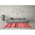 thumbnail image 3 of Ahgly Company Indoor Square Solid Red Modern Area Rugs, 3' Square, 3 of 4