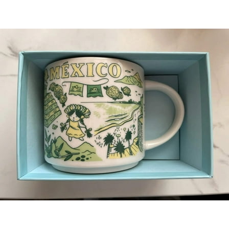 Starbucks 2018 Been There Series Mexico 14 ounce collector coffee mug NEW