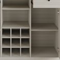 thumbnail image 6 of Castle Place Rustic Sideboard Buffet Cabinet, Light Grey, 6 of 11