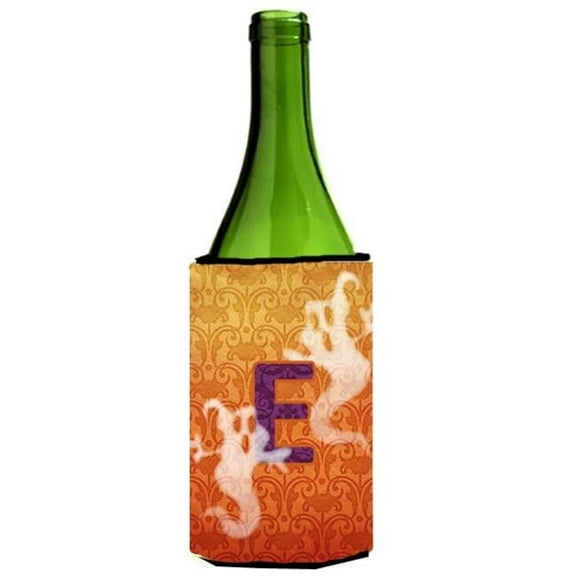 Halloween Ghosts Initial Letter E Wine Bottle  Hugger