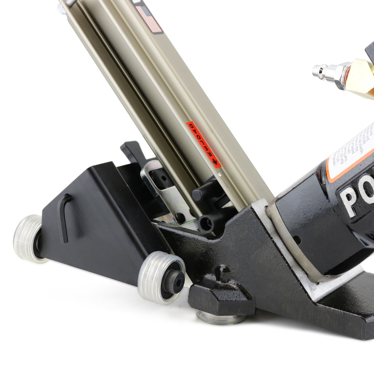 Powernail 445PRXLSW Pneumatic 16 Gauge L-Cleat Flooring Nailer with FLEX Power Roller Adjustable Base