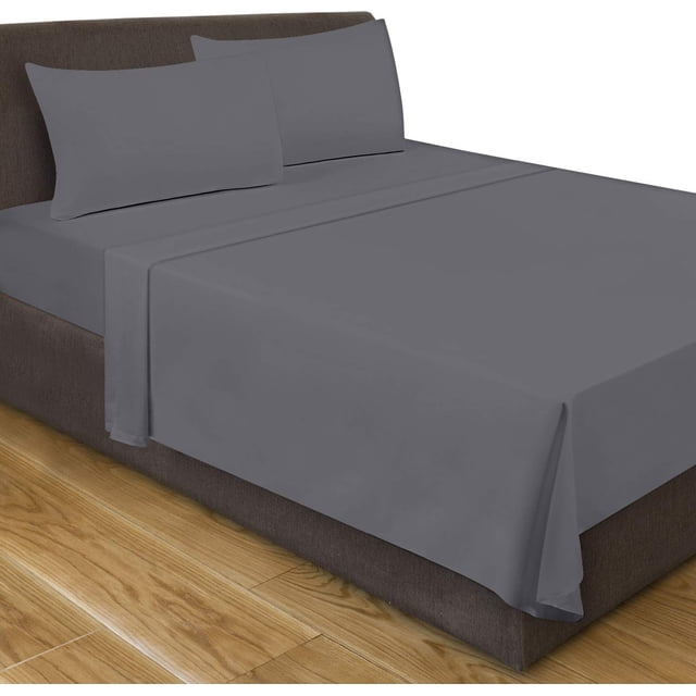 Sábana plana Utopia Bedding King, 267 x 259 cm, suave microfibra