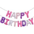 thumbnail image 1 of Yanonmyfd Globos Happy Birthday para Decoracion, Globos Feliz Cumpleaños, Baner Cumpleaños. Letrero de globos metalicos de fiesta. Kit fiesta decoracion pared. Decoration banner Party (HAPPYROSAMEX), 1 of 23