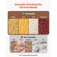 thumbnail image 2 of 1500W Commercial Electric Grain Mill Grinder 110 lbs/H Cast Iron Pulverizer for Dry Grains Spices Cereals Coffee Corn Pepper with Non-Slip Rubber Feet, 2 of 7