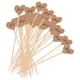 thumbnail image 4 of 50x Adornos para cupcakes de papel kraft con forma de corazón, palillos para cupcakes, palitos de comida, adornos para postres Sí, 4 of 9
