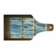 thumbnail image 1 of Rustic Cutting Board, Wooden Window with Beaming Sun Scenic View of Sky and Cloudscape Print, Tempered Glass Cutting and Serving Board, Wine Bottle Shape, Pale Brown Blue White, by Ambesonne, 1 of 1