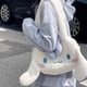 thumbnail image 4 of Bolso de mano de felpa Kawaii Sanrio Cinnamoroll Kuromi my Melody para mujer, bolso de hombro, bolsos de mensajero femeninos, regalo de Navidad, moda, 4 of 4
