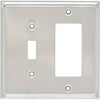 Brainerd Country Fair Single Switch/GFCI Wall Plate, Satin Nickel