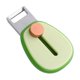 thumbnail image 1 of Mini pelador portátil retráctil multifuncional | Cuchilla extensible de acero inoxidable | Diseño compacto de llavero verde | Construcción de plástico resistente | Ideal para actividades al aire, 1 of 4