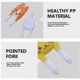 thumbnail image 4 of Cuchara de plástico con dientes para fruta, ideal para niños y niñas. Cuchara de plástico fácil de usar, portátil, perfecta para picnics y comidas al aire libre.,Wsvlmg, 4 of 9