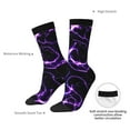 thumbnail image 4 of Rateoe Galaxy Lightning for Women Casual Calf Socks - Cute Crew Socks - Thin Soft Above Ankle Socks Size 5-11, 4 of 6