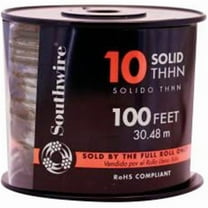 Southwire 11595608 100' 10 Gauge Solid Black Thhn Wire