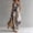Navy Blue, variant on Women's Boho Halter Neck Keyhole Cutout Sleeveless Jumpsuit – Abstract Ink Print High Waist Wide Leg with Pockets Navy Blue，M