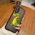 thumbnail image 3 of Funda mate para Huawei NOVA Y70 10 9 8SE 8 7SE 7I 7 6 5I 5 4 3I 4G 5G PC Funda Coque Capa Shell lindo dibujos animados cocodrilo, 3 of 5