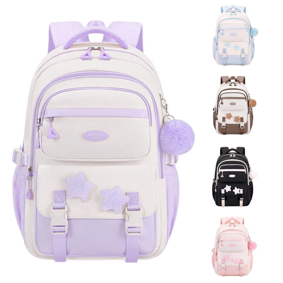 Gyujnb School Backpack, Backpack School Bag Large Capacity Lightweight Durable Bookbag for Elementary Middle High School Students, Backpack for School
