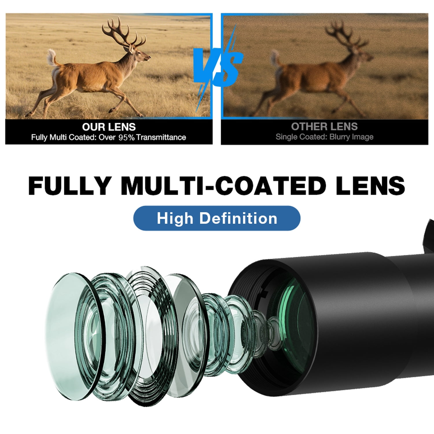 DISCOVERYOPT HD GEN2 5-30X56 FFP Riflescope 34mm Side Focus Illumination Reticle Long-Range Shooting