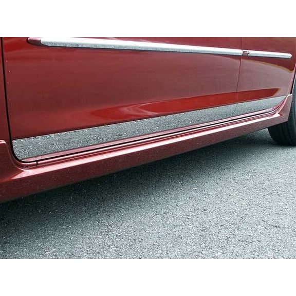 Stainless Steel Rocker Panel Trim 4Pc Fits 2004-2009 Mazda Mazda3 TH27750 QAA