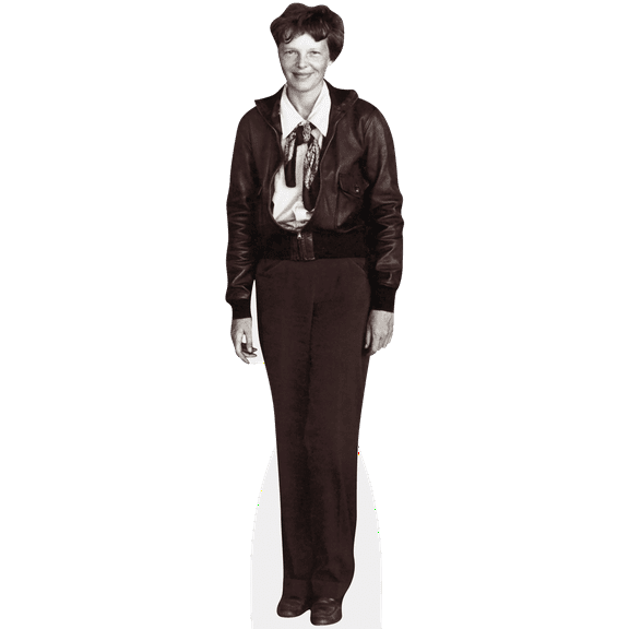 Amelia Earhart (BW) Lifesize Cardboard Cutout Standee