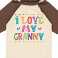 thumbnail image 4 of Inktastic I Love My Granny Cute Granddaughter Gift Girls Long Sleeve Baby Bodysuit, 4 of 5